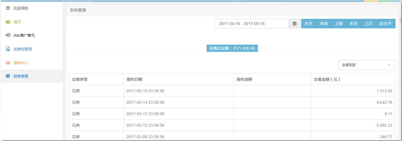 暴风信息流广告后台介绍