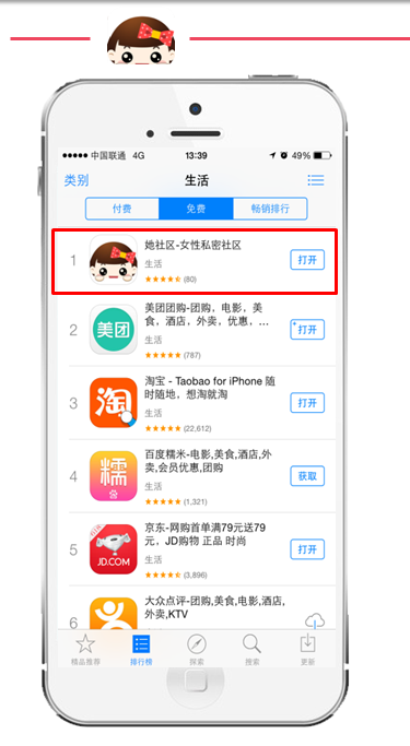 她社区广告样式